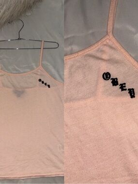 OBEY WORLDWIDE Soft Pink Spaghetti Strap Tank Top